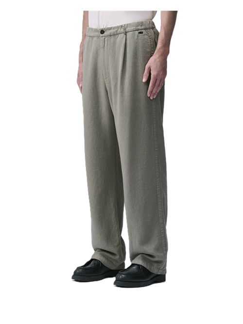 Linen PantPantaloni in lino smerigliato tinti in capo Massimo Osti Studio | 21MMPA015A-110786G359 WALNUT